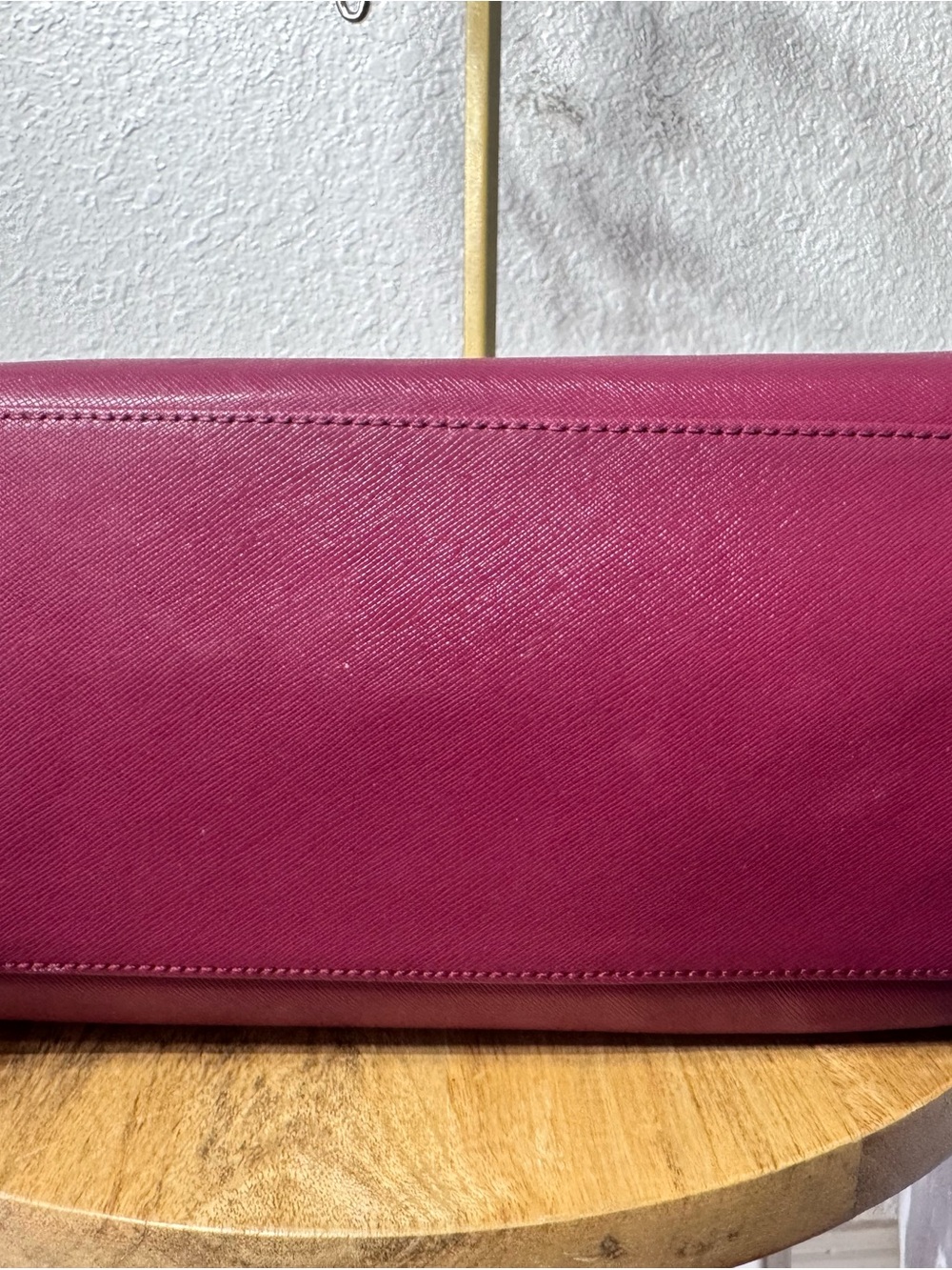 Coach Raspberry Leather Satchel - Picture 5 of 8